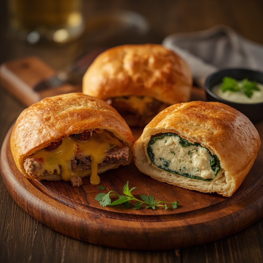 Gefüllte Brötchen